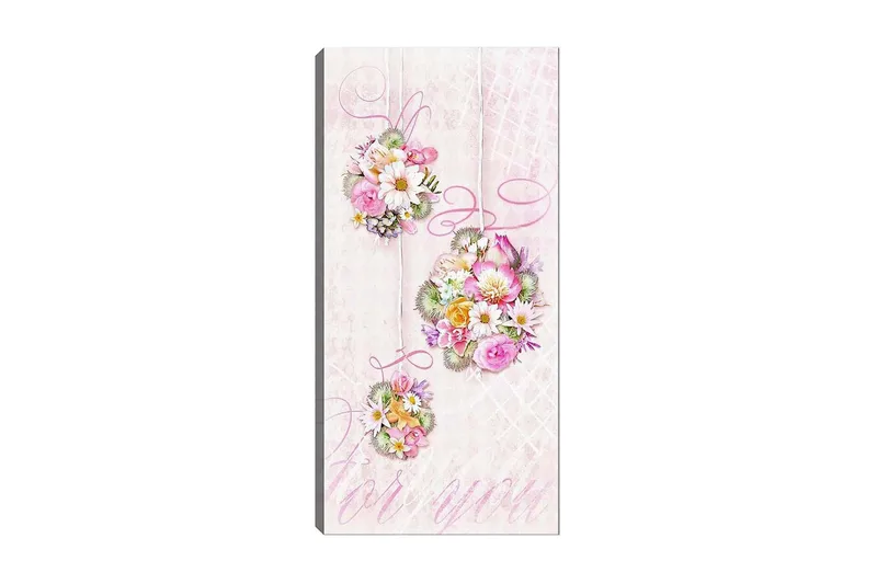 Canvastavla DKY Floral & Botanical Flerfärgad, 50x120 cm