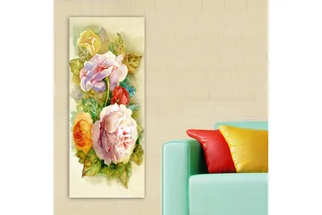 Canvastavla DKY Floral & Botanical Flerfärgad - 50x120 cm - Inredning - Tavlor & posters - Canvastavla