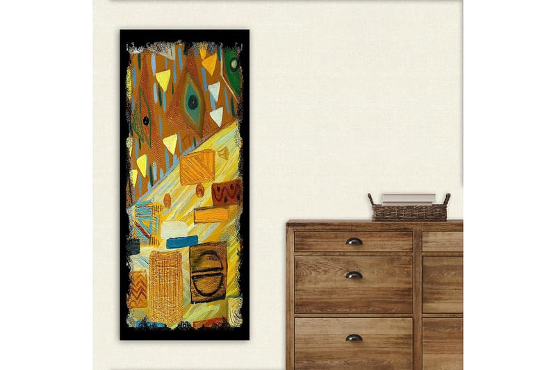 Canvastavla DKY Geometric Flerfärgad - 50x120 cm - Inredning - Tavlor & posters - Canvastavla