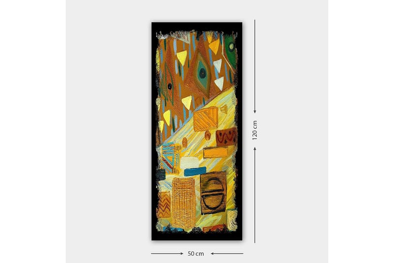 Canvastavla DKY Geometric Flerfärgad - 50x120 cm - Inredning - Tavlor & posters - Canvastavla
