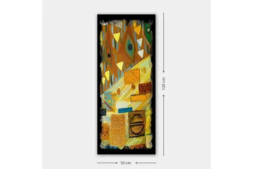 Canvastavla DKY Geometric Flerfärgad - 50x120 cm - Inredning - Tavlor & posters - Canvastavla