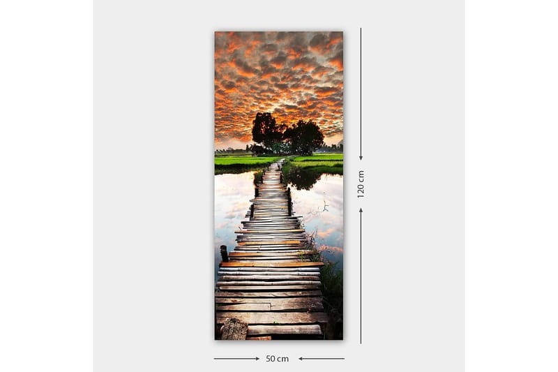 Canvastavla DKY Landscape & Nature Flerfärgad - 50x120 cm - Inredning - Tavlor & posters - Canvastavla