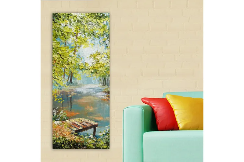 Canvastavla DKY Landscape & Nature Flerfärgad - 50x120 cm - Inredning - Tavlor & posters - Canvastavla