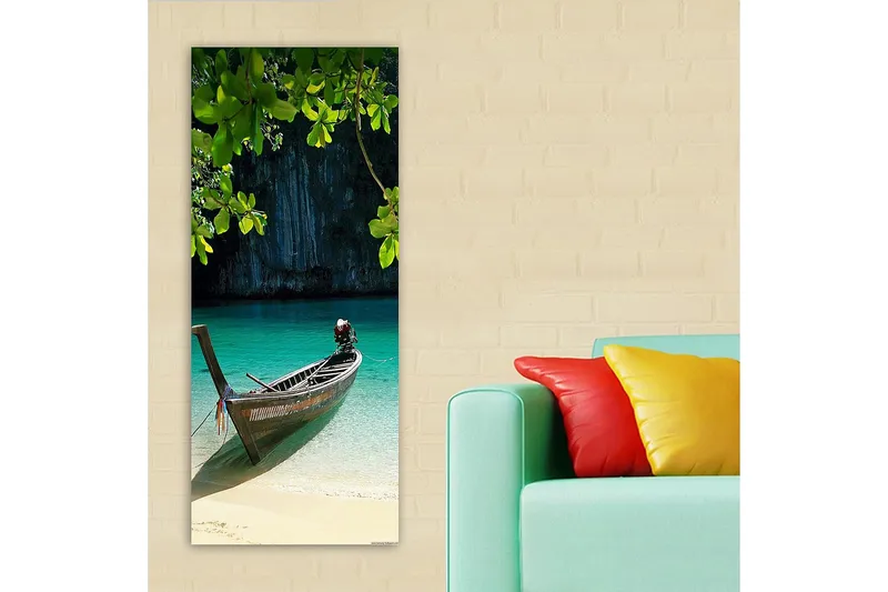 Canvastavla DKY Nautical & Beach Flerfärgad - 50x120 cm - Inredning - Tavlor & posters - Canvastavla