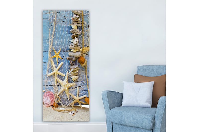 Canvastavla DKY Nautical & Beach Flerfärgad - 50x120 cm - Inredning - Tavlor & posters - Canvastavla