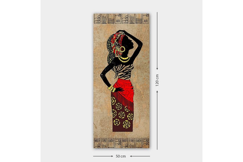 Canvastavla DKY World Cultures Flerfärgad - 50x120 cm - Inredning - Tavlor & posters - Canvastavla
