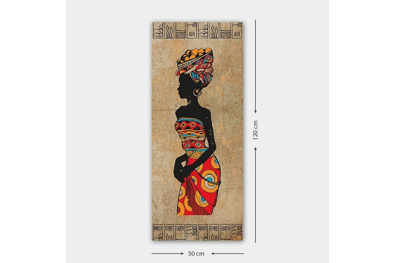 Canvastavla DKY World Cultures Flerfärgad - 50x120 cm - Inredning - Tavlor & posters - Canvastavla