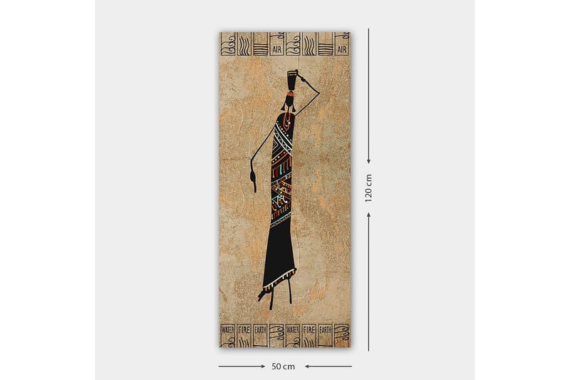 Canvastavla DKY World Cultures Flerfärgad - 50x120 cm - Inredning - Tavlor & posters - Canvastavla
