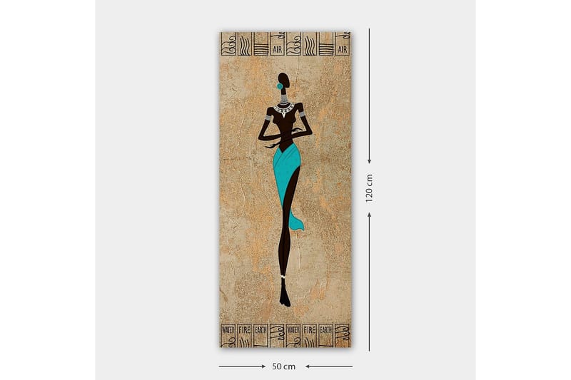 Canvastavla DKY World Cultures Flerfärgad - 50x120 cm - Inredning - Tavlor & posters - Canvastavla