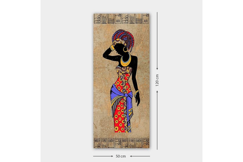 Canvastavla DKY World Cultures Flerfärgad - 50x120 cm - Inredning - Tavlor & posters - Canvastavla