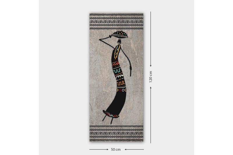 Canvastavla DKY World Cultures Flerfärgad - 50x120 cm - Inredning - Tavlor & posters - Canvastavla
