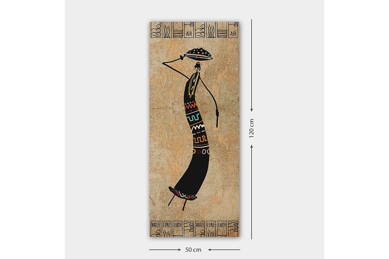 Canvastavla DKY World Cultures Flerfärgad - 50x120 cm - Inredning - Tavlor & posters - Canvastavla