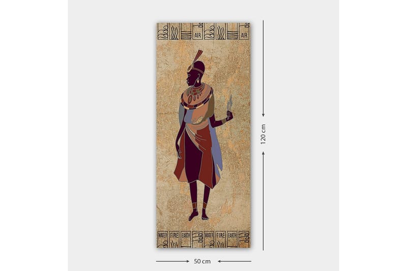 Canvastavla DKY World Cultures Flerfärgad - 50x120 cm - Inredning - Tavlor & posters - Canvastavla