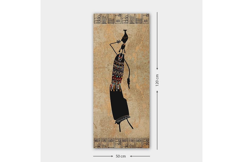 Canvastavla DKY World Cultures Flerfärgad - 50x120 cm - Inredning - Tavlor & posters - Canvastavla
