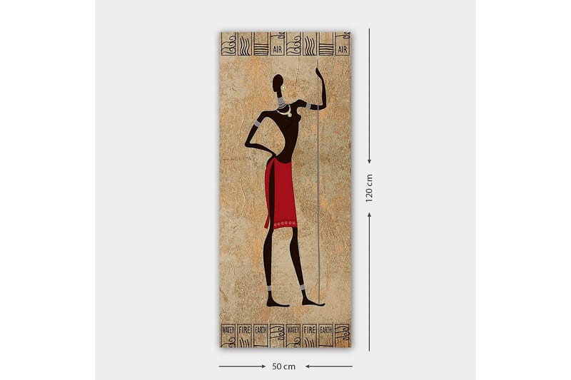 Canvastavla DKY World Cultures Flerfärgad - 50x120 cm - Inredning - Tavlor & posters - Canvastavla