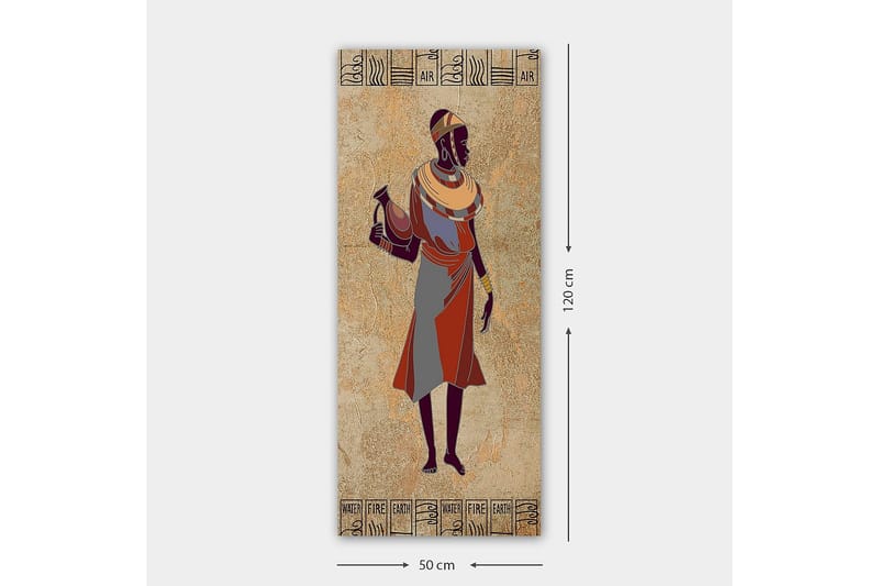 Canvastavla DKY World Cultures Flerfärgad - 50x120 cm - Inredning - Tavlor & posters - Canvastavla
