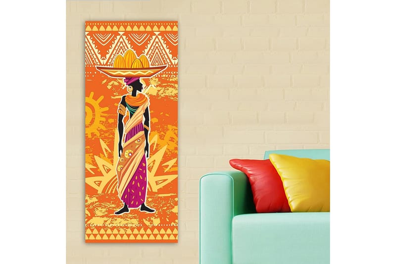Canvastavla DKY World Cultures Flerfärgad - 50x120 cm - Inredning - Tavlor & posters - Canvastavla