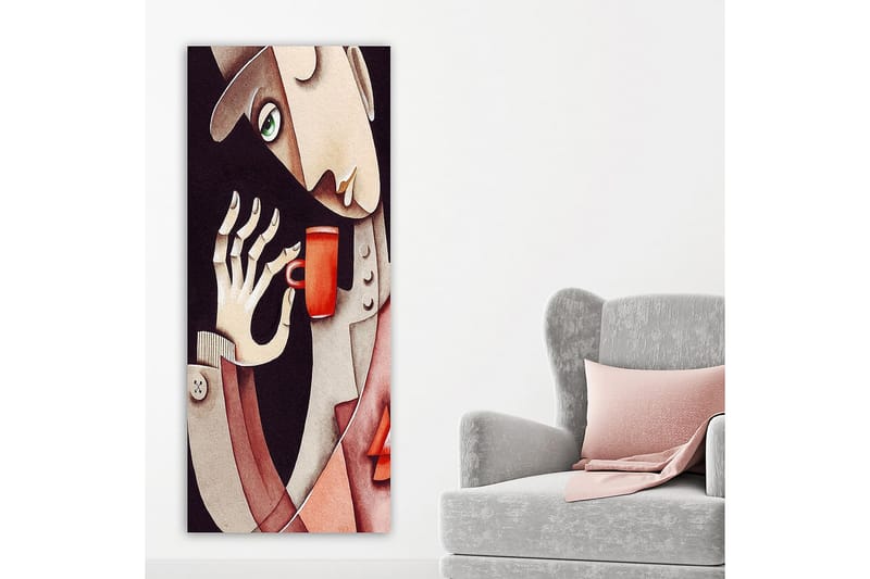 Canvastavla DKY People Flerfärgad - 50x120 cm - Inredning - Tavlor & posters - Canvastavla
