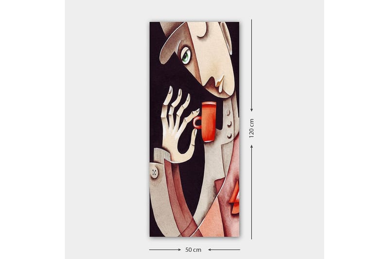 Canvastavla DKY People Flerfärgad - 50x120 cm - Inredning - Tavlor & posters - Canvastavla