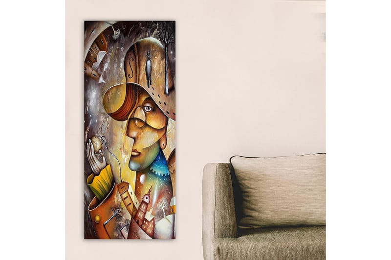 Canvastavla DKY People Flerfärgad - 50x120 cm - Inredning - Tavlor & posters - Canvastavla