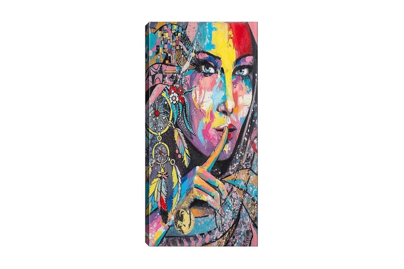 Canvastavla DKY People Flerfärgad - 50x120 cm - Inredning - Tavlor & posters - Canvastavla