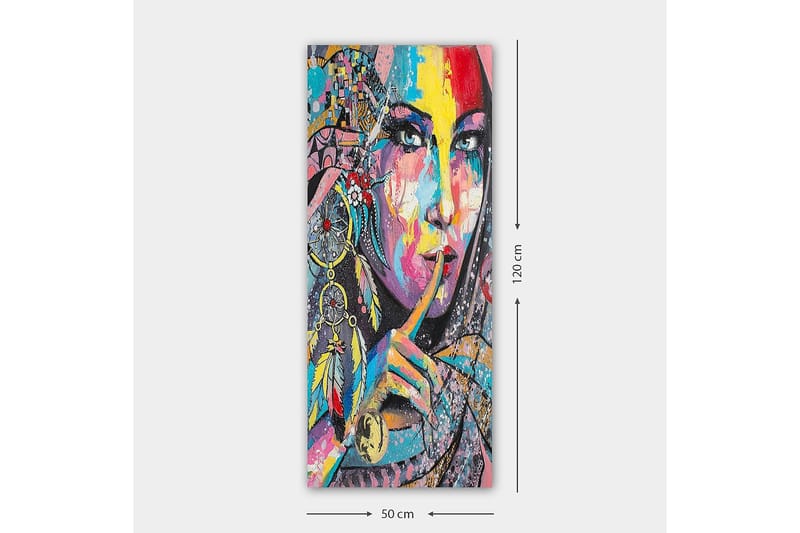 Canvastavla DKY People Flerfärgad - 50x120 cm - Inredning - Tavlor & posters - Canvastavla