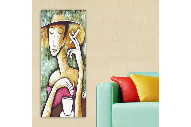Canvastavla DKY People Flerfärgad - 50x120 cm - Inredning - Tavlor & posters - Canvastavla