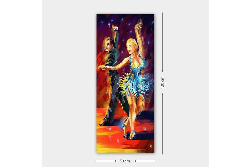 Canvastavla DKY People Flerfärgad - 50x120 cm - Inredning - Tavlor & posters - Canvastavla