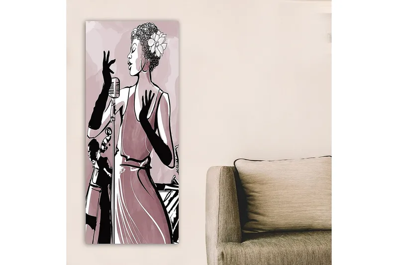 Canvastavla DKY People Flerfärgad - 50x120 cm - Inredning - Tavlor & posters - Canvastavla