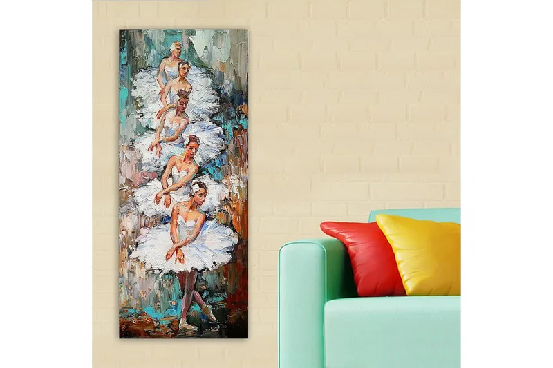 Canvastavla DKY People Flerfärgad - 50x120 cm - Inredning - Tavlor & posters - Canvastavla