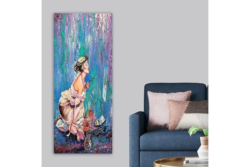 Canvastavla DKY People Flerfärgad - 50x120 cm - Inredning - Tavlor & posters - Canvastavla