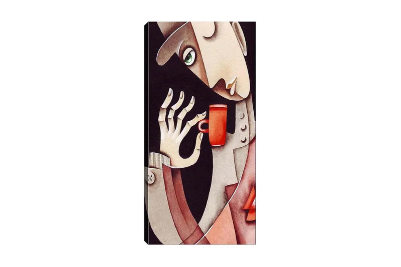 Canvastavla DKY People Flerfärgad, 50x120 cm