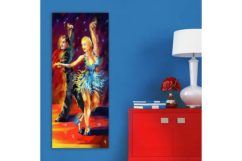 Canvastavla DKY People Flerfärgad - 50x120 cm - Inredning - Tavlor & posters - Canvastavla