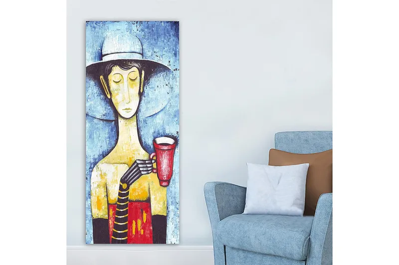 Canvastavla DKY People Flerfärgad - 50x120 cm - Inredning - Tavlor & posters - Canvastavla