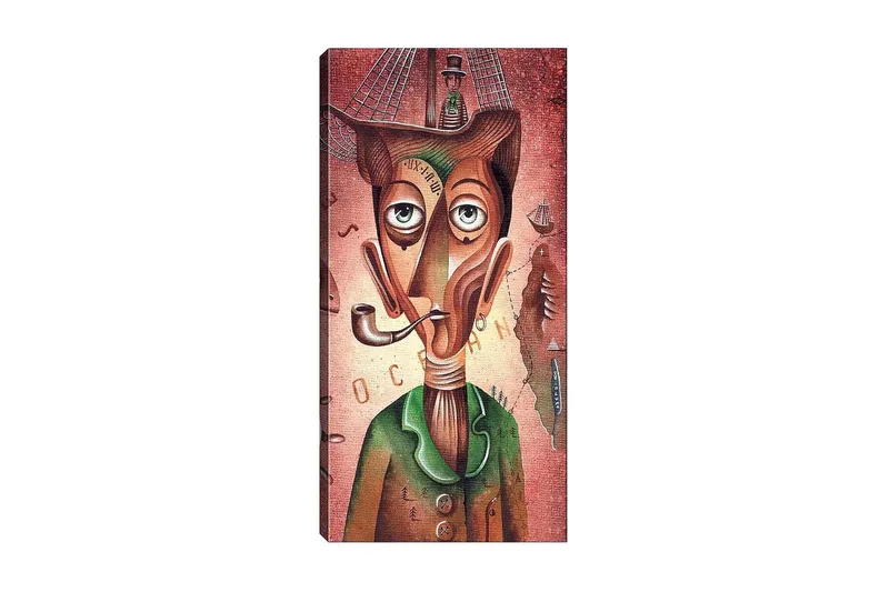 Canvastavla DKY People Flerfärgad, 50x120 cm