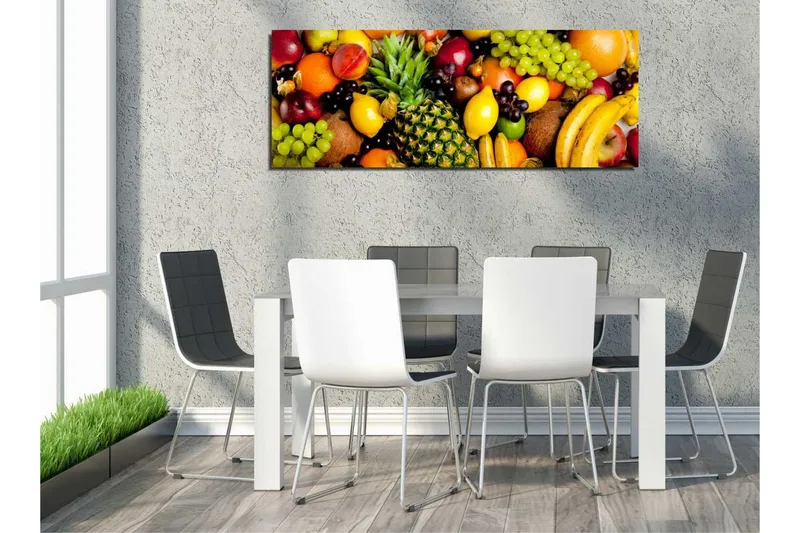 Canvastavla Exotiska frukter - Flerfärgad - Inredning - Tavlor & posters - Canvastavla
