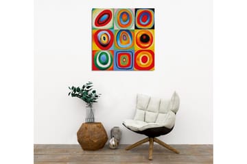 Canvastavla - Färgglad komposition av cirklar i olika storlekar och färger - Röd / Blå / Grön - Inredning - Tavlor & posters - Canvastavla