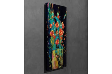 Canvastavla - Färgrik bukett av rosor i en vas - Röd / Grön / Gul - Inredning - Tavlor & posters - Canvastavla