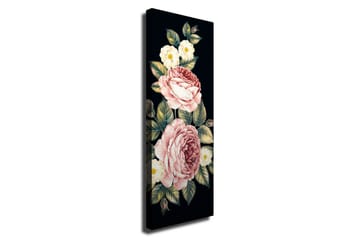 Canvastavla - Färgrik bukett av rosor och blommor - Rosa / Grön / Vit - Inredning - Tavlor & posters - Canvastavla