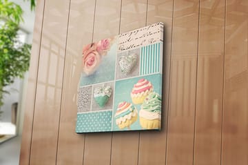 Canvastavla Flerfärgad - 45x45 cm - Inredning - Tavlor & posters - Canvastavla