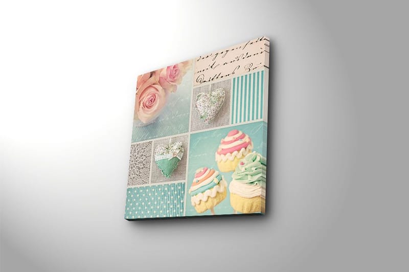 Canvastavla Flerfärgad - 45x45 cm - Inredning - Tavlor & posters - Canvastavla