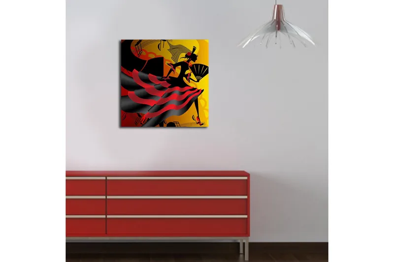 Canvastavla Flerfärgad - 45x45 cm - Inredning - Tavlor & posters - Canvastavla