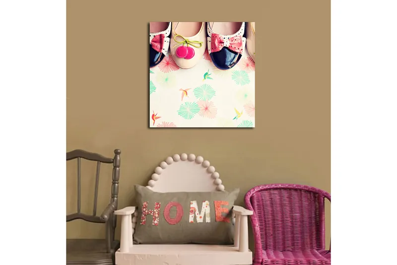 Canvastavla Flerfärgad - 45x45 cm - Inredning - Tavlor & posters - Canvastavla