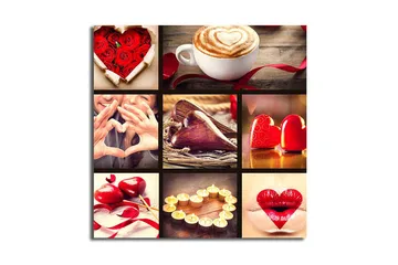 Canvastavla Flerfärgad - 45x45 cm - Inredning - Tavlor & posters - Canvastavla