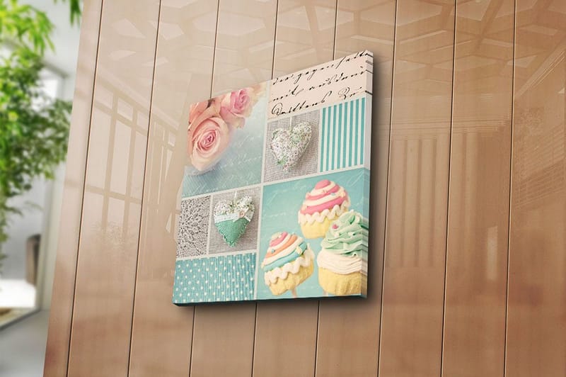 Canvastavla Flerfärgad - 45x45 cm - Inredning - Tavlor & posters - Canvastavla