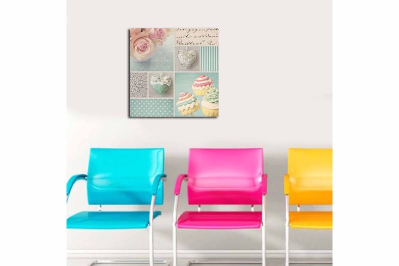 Canvastavla Flerfärgad - 45x45 cm - Inredning - Tavlor & posters - Canvastavla