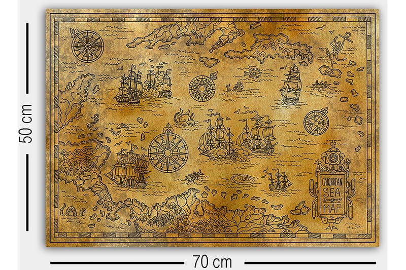 Canvastavla Flerfärgad - 50x70 cm - Inredning - Tavlor & posters - Canvastavla