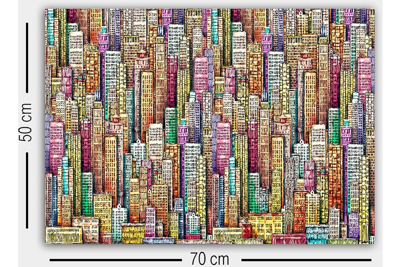 Canvastavla Flerfärgad - 50x70 cm - Inredning - Tavlor & posters - Canvastavla