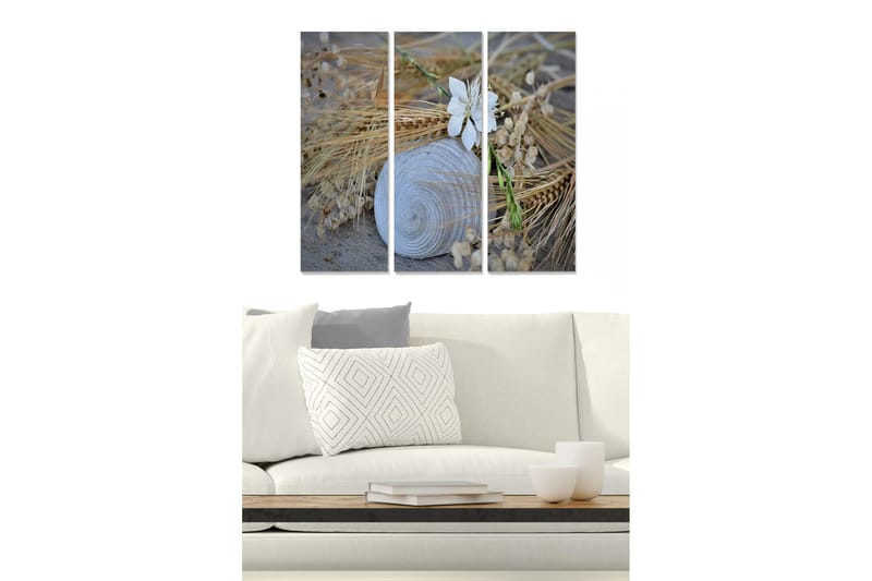 Canvastavla Floral 3-pack Flerfärgad - 20x50 cm - Inredning - Tavlor & posters - Canvastavla