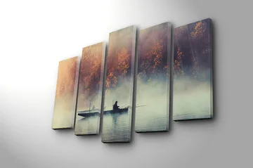 Canvastavla Floral 5-pack Flerfärgad - 19x60 cm - Inredning - Tavlor & posters - Canvastavla